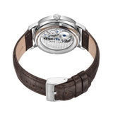 Kenneth Cole Automatic Silver Dial Brown Leather Men Watch KCWGE2233201