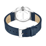 Kenneth Cole Blue Dial With Blue Leather Strap Unisex Watch KCWGF2233402
