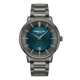 Kenneth Cole New York Blue Dial Gray Stainless Steel Strap Men Watch KCWGH0014102
