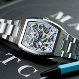 Kenneth Cole New York Automatic Silver Stainless Steel Strap Men Watch KCWGL0013806