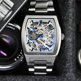 Kenneth Cole New York Automatic Silver Stainless Steel Strap Men Watch KCWGL0013806