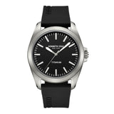 Kenneth Cole Black Dial With Black Silicone Strap Unisex Watch KCWGM2238803