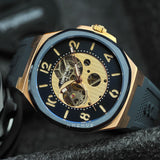 Kenneth Cole Automatic Blue Silicone Strap Men Watch KCWGR2233101