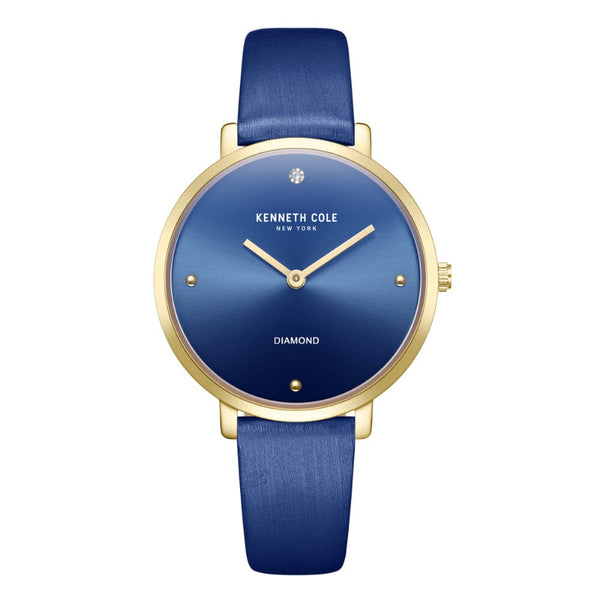 Kenneth Cole Blue Dial With Blue Leather Women Watch KCWLA2237001