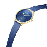 Kenneth Cole Blue Dial With Blue Leather Women Watch KCWLA2237001