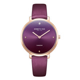 Kenneth Cole Purple Dial With Purple Leather Women Watch KCWLA2237002