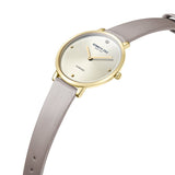 Kenneth Cole Silver Dial With Leather Women Watch KCWLA2237004