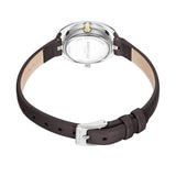 Kenneth Cole Gold Dial With Brown Leather Women Watch KCWLA2237105