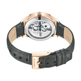 Kenneth Cole Black Dial With Black Leather Strap Unisex Watch KCWLE2235502
