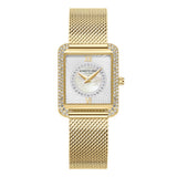 Kenneth Cole Silver Dial With Gold Mesh Strap Women Watch KCWLG2238003