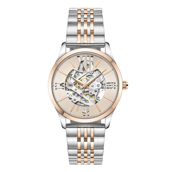 Kenneth Cole Skeleton Dial With 2 Tone Stainless Steel Men Watch KCWLL2235603