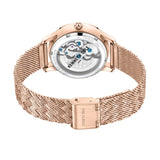 Kenneth Cole Skeleton Dial With Rose Gold Mesh Strap Unisex Watch KCWLL2235702
