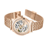 Kenneth Cole Skeleton Dial With Rose Gold Mesh Strap Unisex Watch KCWLL2235702