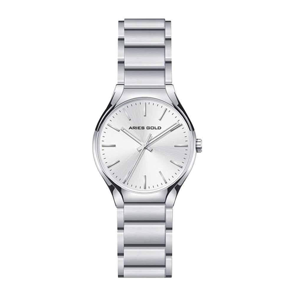 ARIES GOLD URBAN SILVER STAINLESS STEEL L 1006Z S-S WOMEN'S WATCH - H2 Hub Watches
