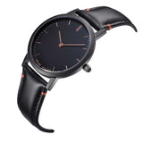 ARIES GOLD URBAN TANGO BLACK STAINLESS STEEL L 1008 BK-BK LEATHER STRAP WOMEN'S WATCH - H2 Hub Watches