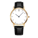 ARIES GOLD URBAN TANGO GOLD STAINLESS STEEL L 1008 G-W BLACK LEATHER STRAP WOMEN'S WATCH - H2 Hub Watches