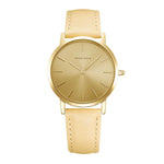 ARIES GOLD URBAN SANTOS GOLD STAINLESS STEEL L 1023 G-G LEATHER STRAP WOMEN'S WATCH - H2 Hub Watches