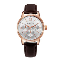 ARIES GOLD URBAN ETERNAL ROSE GOLD STAINLESS STEEL L 1028 RG-S BROWN LEATHER STRAP WOMEN'S WATCH - H2 Hub Watches