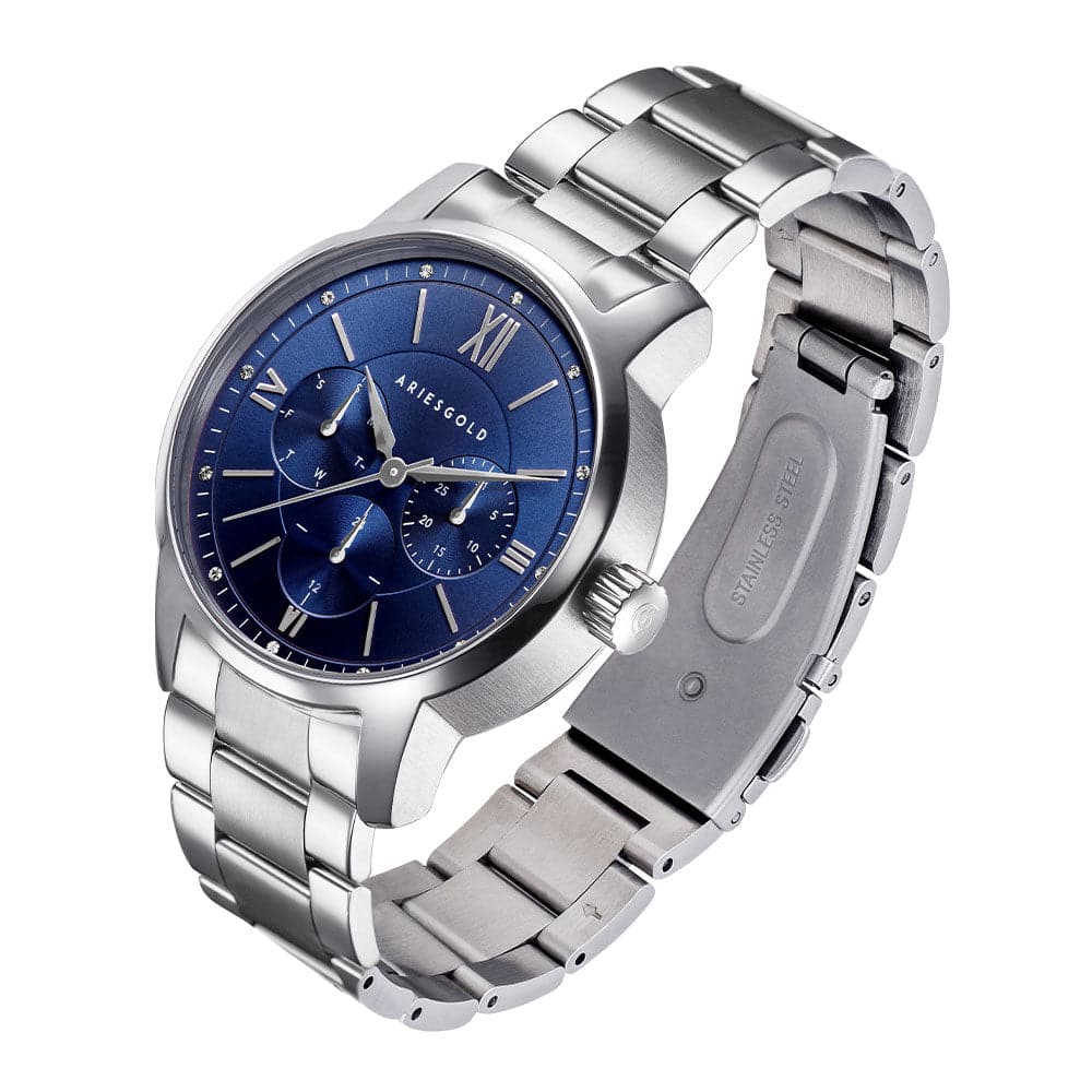 ARIES GOLD URBAN ETERNAL SILVER STAINLESS STEEL L 1028 S-BU WOMEN'S WATCH - H2 Hub Watches