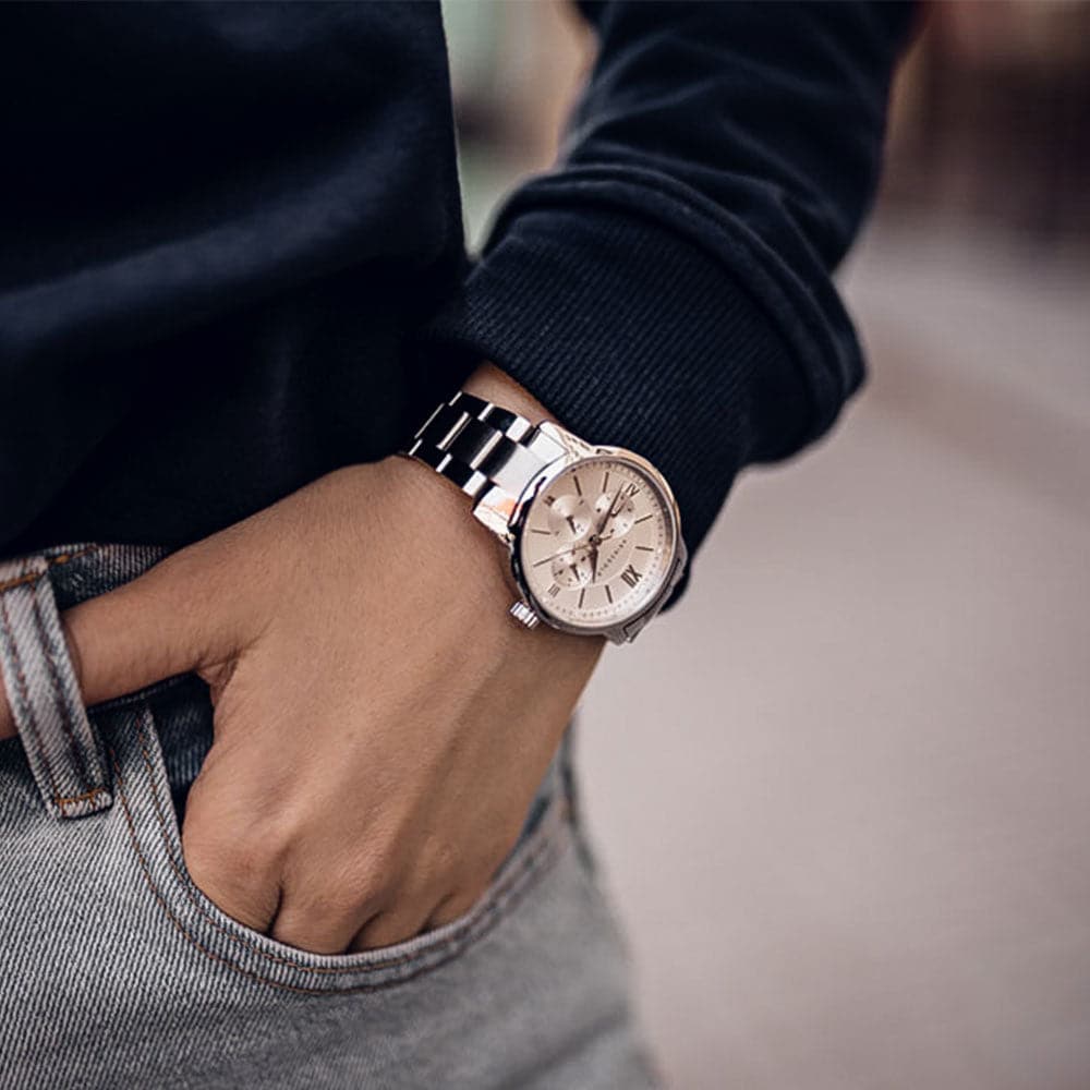 ARIES GOLD URBAN ETERNAL SILVER STAINLESS STEEL L 1028 S-S WOMEN'S WATCH - H2 Hub Watches
