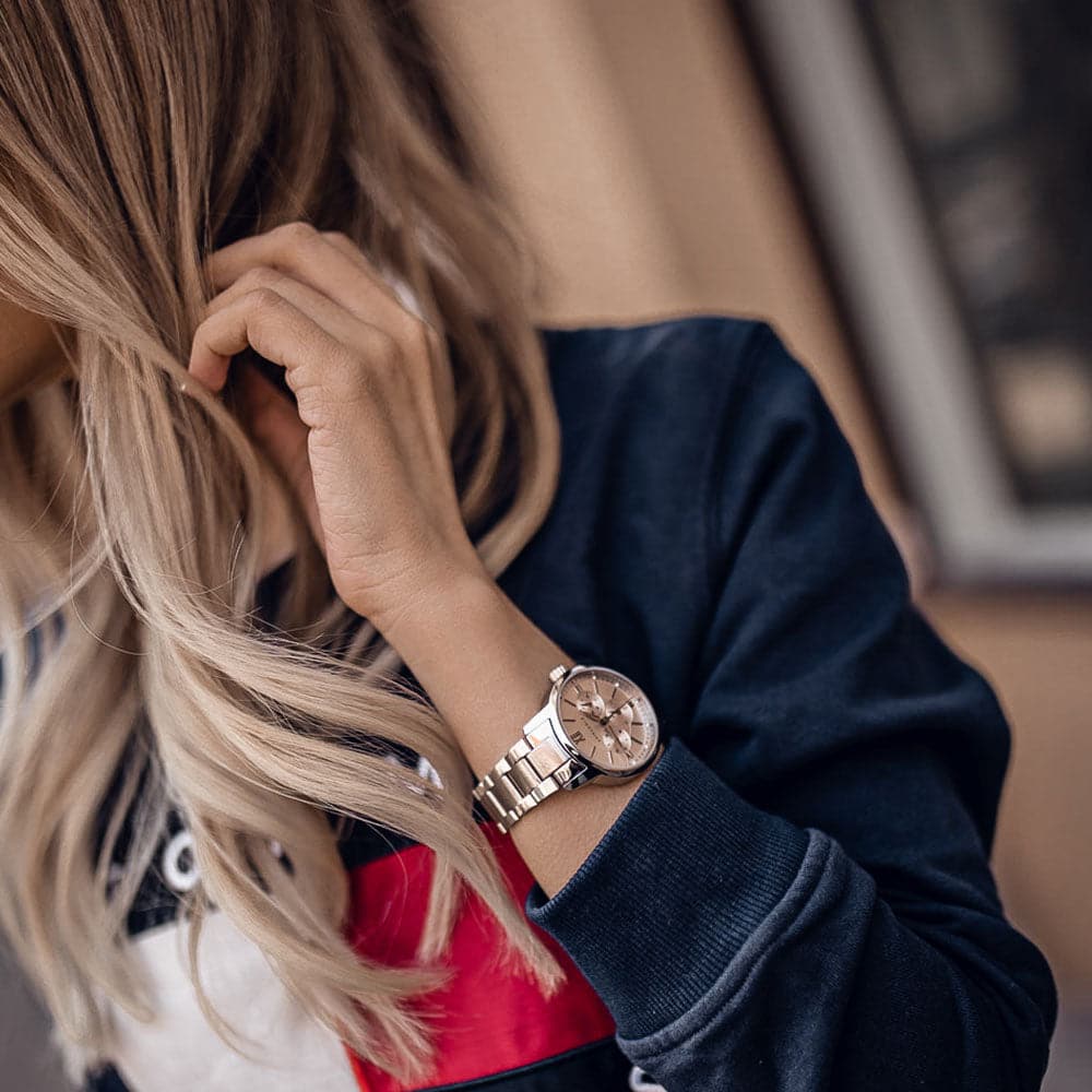 ARIES GOLD URBAN ETERNAL SILVER STAINLESS STEEL L 1028 S-S WOMEN'S WATCH - H2 Hub Watches