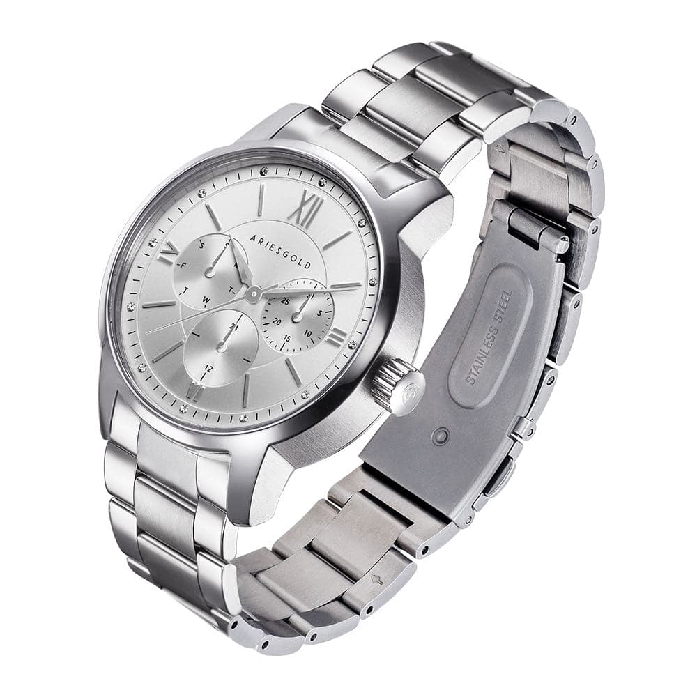 ARIES GOLD URBAN ETERNAL SILVER STAINLESS STEEL L 1028 S-S WOMEN'S WATCH - H2 Hub Watches