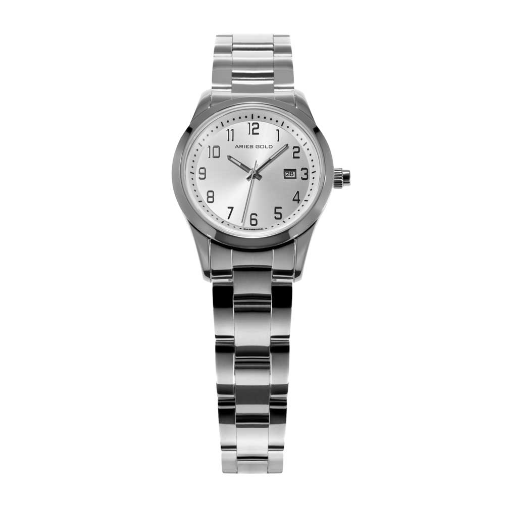 ARIES GOLD URBAN CLASSIC SILVER STAINLESS STEEL L 120 S-NUM WOMEN'S WATCH - H2 Hub Watches