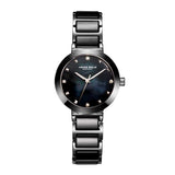 ARIES GOLD ENCHANT PERSIA L 5006Z S-BKMP BLACK CERAMIC WOMEN'S WATCH