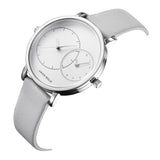 ARIES GOLD WANDERER SILVER STAINLESS STEEL L 5027 S-W GREY LEATHER STRAP WOMEN'S WATCH - H2 Hub Watches