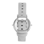 ARIES GOLD WANDERER SILVER STAINLESS STEEL L 5027 S-W GREY LEATHER STRAP WOMEN'S WATCH - H2 Hub Watches
