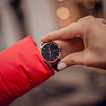 ARIES GOLD ENCHANT LIBERTY ROSE GOLD STAINLESS STEEL L 5031 RG-BK-L BROWN LEATHER STRAP WOMEN'S WATCH - H2 Hub Watches