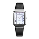 ARIES GOLD ENCHANT ISABELLA SILVER STAINLESS STEEL L 5032Z S-W-L LEATHER STRAP WOMEN'S WATCH - H2 Hub Watches