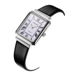 ARIES GOLD ENCHANT ISABELLA SILVER STAINLESS STEEL L 5032Z S-W-L LEATHER STRAP WOMEN'S WATCH - H2 Hub Watches