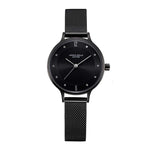 ARIES GOLD ENCHANT BLACK STAINLESS STEEL L 5033Z BK-BK MESH STRAP WOMEN'S WATCH - H2 Hub Watches