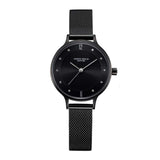 ARIES GOLD ENCHANT BLACK STAINLESS STEEL L 5033Z BK-BK MESH STRAP WOMEN'S WATCH - H2 Hub Watches