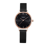 ARIES GOLD ENCHANT ROSE GOLD STAINLESS STEEL L 5033Z RG-BK MESH STRAP WOMEN'S WATCH - H2 Hub Watches