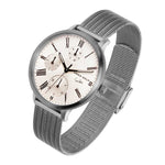 ARIES GOLD VOYAGE SILVER STAINLESS STEEL L 5034 S-S MESH STRAP WOMEN'S WATCH - H2 Hub Watches