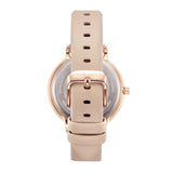 ARIES GOLD ENCHANT FLEUR ROSE GOLD STAINLESS STEEL L 5035 RG-GY LEATHER STRAP WOMEN'S WATCH - H2 Hub Watches