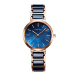 ARIES GOLD ENCHANT L 5037Z RG-BU BLUE CERAMIC WOMEN'S WATCH - H2 Hub Watches