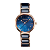 ARIES GOLD ENCHANT L 5037Z RG-BU BLUE CERAMIC WOMEN'S WATCH - H2 Hub Watches