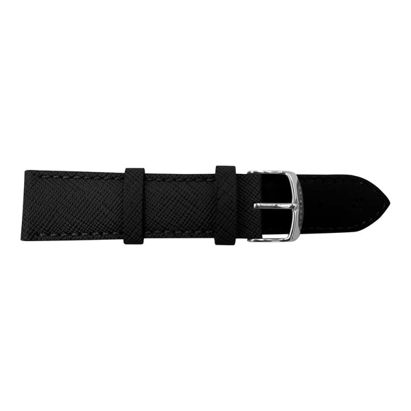 ARIES GOLD AG-L0052-22 BLACK LEATHER STRAP