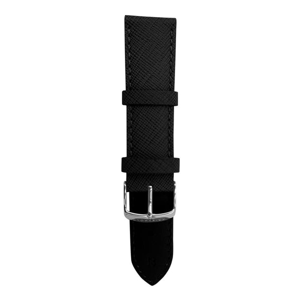 ARIES GOLD AG-L0052-22 BLACK LEATHER STRAP