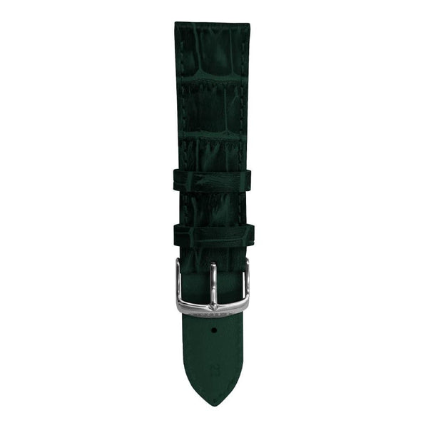 ARIES GOLD AG-L0056-22 GREEN LEATHER STRAP