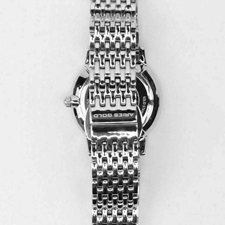 ARIES GOLD HERITAGE MASTER SILVER STAINLESS STEEL L 1018Z S-RW WOMEN'S WATCH - H2 Hub Watches