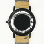 ARIES GOLD URBAN SANTOS BLACK STAINLESS STEEL L 1023 BK-BEI BROWN LEATHER STRAP WOMEN'S WATCH - H2 Hub Watches