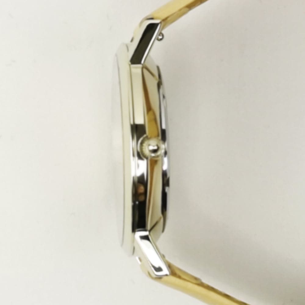 ARIES GOLD URBAN SANTOS GOLD STAINLESS STEEL L 1023 G-G LEATHER STRAP WOMEN'S WATCH - H2 Hub Watches