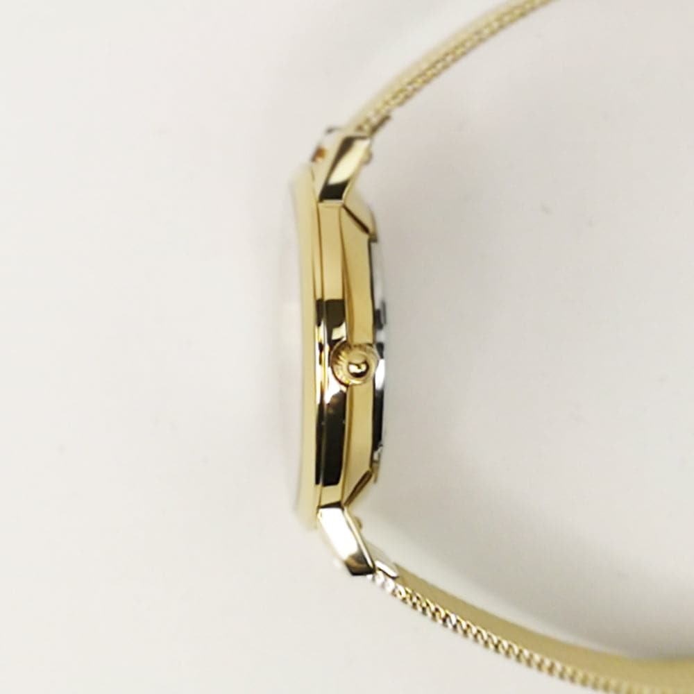 ARIES GOLD COSMO GOLD STAINLESS STEEL L 1024 G-MP MESH STRAP WOMEN'S WATCH - H2 Hub Watches