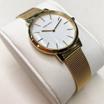 ARIES GOLD COSMO GOLD STAINLESS STEEL L 1024 G-MP MESH STRAP WOMEN'S WATCH - H2 Hub Watches