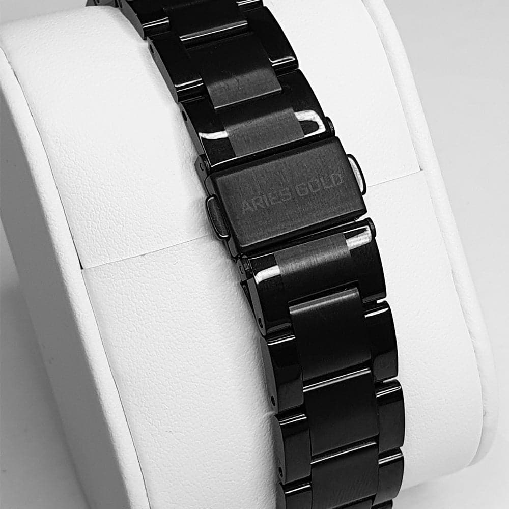 ARIES GOLD URBAN ETERNAL BLACK STAINLESS STEEL L 1028 BK-OUT WOMEN'S WATCH - H2 Hub Watches