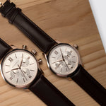 ARIES GOLD URBAN ETERNAL ROSE GOLD STAINLESS STEEL L 1028 RG-S BROWN LEATHER STRAP WOMEN'S WATCH - H2 Hub Watches